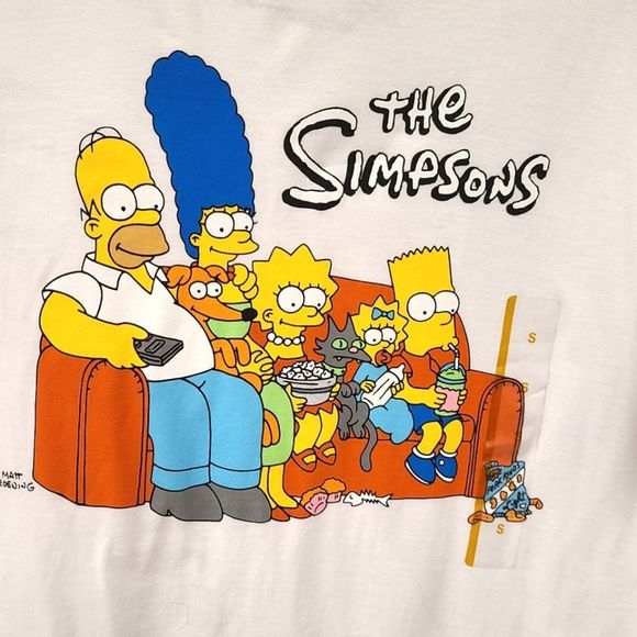 The Simpons NEWCTAGS White Tee Shirt Size Small - Picture 4 of 5